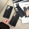 Handheld Carbon Fiber Texture Elastic Wrist Strap Hard Phone Case For Samsung Galaxy S26 S25 Ultra S24 S23 Plus Shockproof Cover