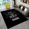 Covor Retro Slayer Heavy Metal Rcck Band Semn pentru Dormitor Sufragerie Canapea Preș de Ușă Decor Acasă, Covor Anti-alunecare pentru Zona de Joacă Copii