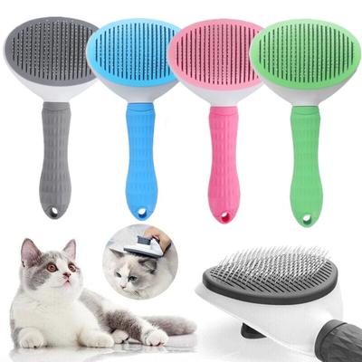 New Pet Dog Brush Cat Comb Self Cleaning Pet Hair Remover Brush Dogs Cats Grooming Tools Pets Dematting Comb Dogs Accessories