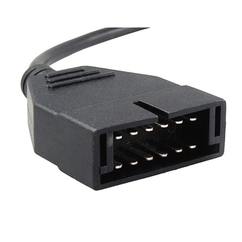 OBD2 Adapter for GM 12 pin Male Connector to OBD2 16 Pin Female Connector OBD Extension Diagnostic Cable for GM Vehicles