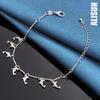 925 Sterling Silver Dolphin Pendant Bracelet Fashionable Wedding Jewelry