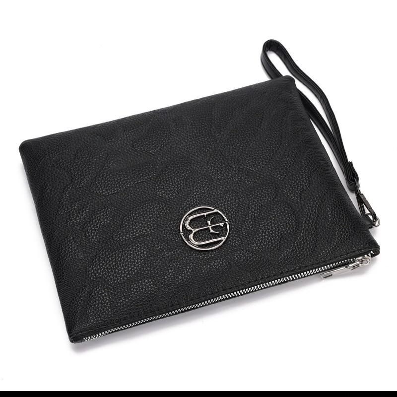 Men's clutch bag, new fashionable single-layer large-capacity wallet, women's long wallet.
