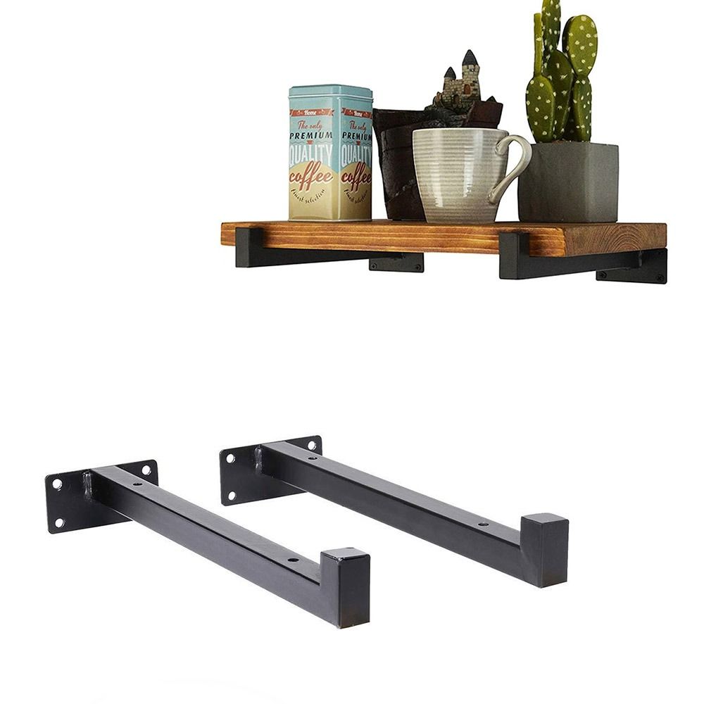 

2pcs Wall Mounted Furniture Shelf Bracket Thickened Shelf Support Single Layer Board Indoor
