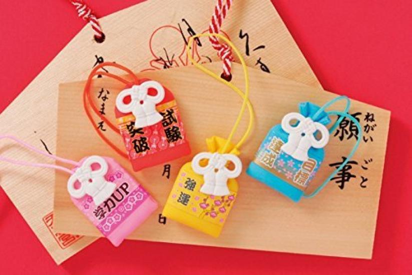 Iwako Fun Eraser Guaranteed Lucky Charm Eraser - Victory!! (4 pieces)