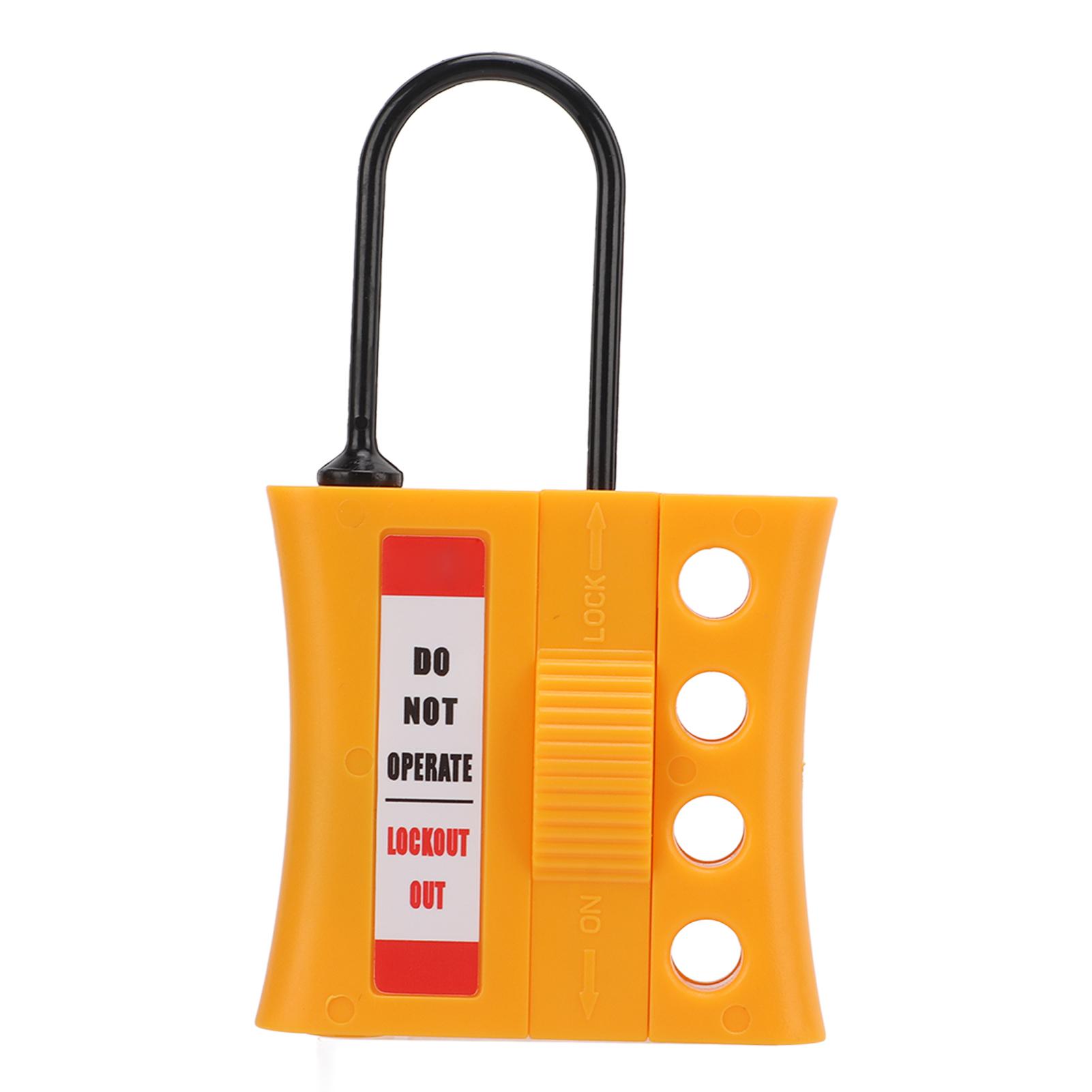 

Lockout Lock Tag Out Hasp Kit 4‑Hole Nylon Insulated Universal Safety Lock for Explosionproof Place