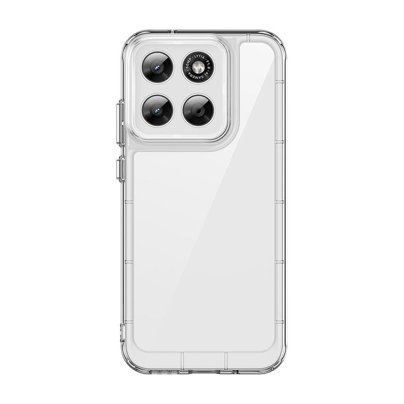 Do Motorola Moto G77 Przezroczyste Etui Moto G77 G67 Pokrowiec Coque Fundas Twardy Półprzezroczysty Miękka Krawędź Odporny na Wstrząsy Zderzak do Telefonu Moto G77