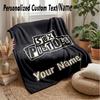 Sex Pistols Custom Flannel Throw Blanket Print Your Name Text Soft Warm Blanket Holiday Present