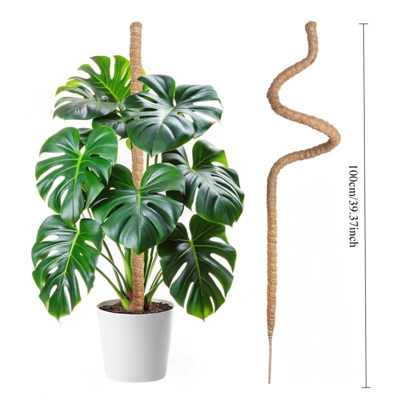 Large Artificial Palm Climbing Coir Pole Gardening Coconut Stick for Climbing Plants Vines and Creepers Plant Home Garden Decor