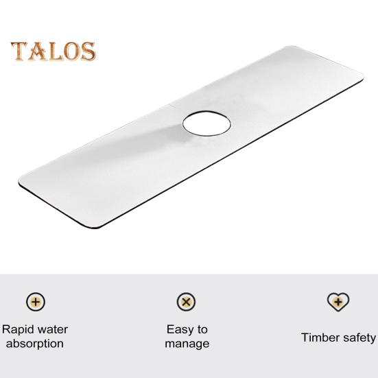 Diatomitová podložka pod vodovodní baterii Multifunkční podložka na ochranu proti stříkající vodě u dřezu Rychleschnoucí kamenný podnos pohlcující vodu pro organizaci koupelny v kuchyni