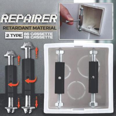 10 STÜCKE Kassettenreparateur Elektrischer Kastenreparateur Kassettenschrauben Typ 86 / 118 Stützstange Für Die Reparatur Von Wandmontierten Schalterkästen