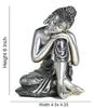 Nachdenkliche Geschenke für Männer – Ruhende Buddha-Statue auf dem Knie | 6-Zoll Lord Buddha Schauobjekt für Wohnzimmer, Meditationsräume, Büro