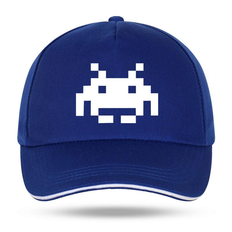 New Summer Fashion SPACE INVADERS Funny Print Baseball Caps for Unisex Women Hip Hop Cotton Trucker Cap Bone Dad Hats
