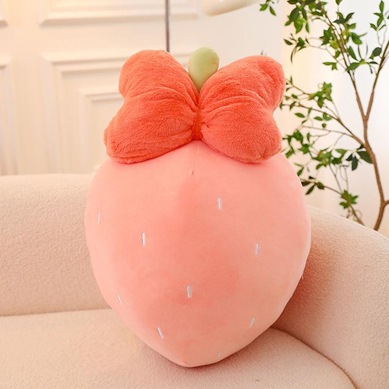 26Cm Pluș Moale Căpșună Drăguț Desen Animat Fruct Jucărie de Pluș Fructe Pernă de Sofa Jucărie Amuzantă pentru Dormit Cadou Fată