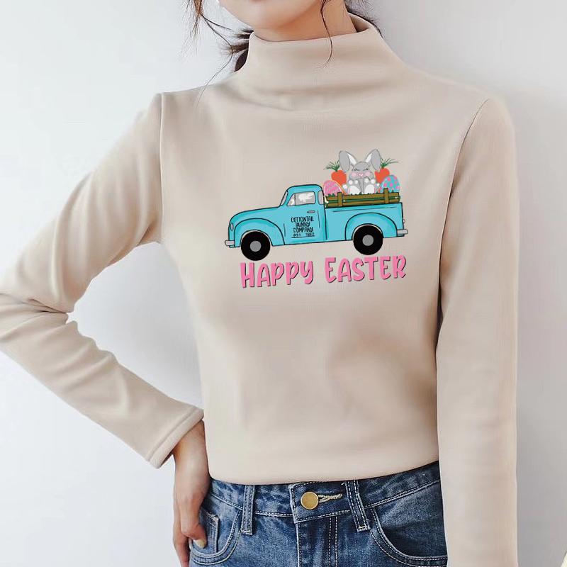 Hoodies Tops Easter Bunny Clothing Deco Patch A-Level Washable  Fashion Stripes Jeans stickers
