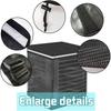 Black Mesh Universal Air Conditioner Cover - 600D, Full Coverage, Anti-Leaf, All-Season