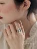 Real 925 Silver Pearl Ring Ladies Woman,White Natural Freshwater Adjustable Pearl Ring Wife Mother Birthday Gift Pink