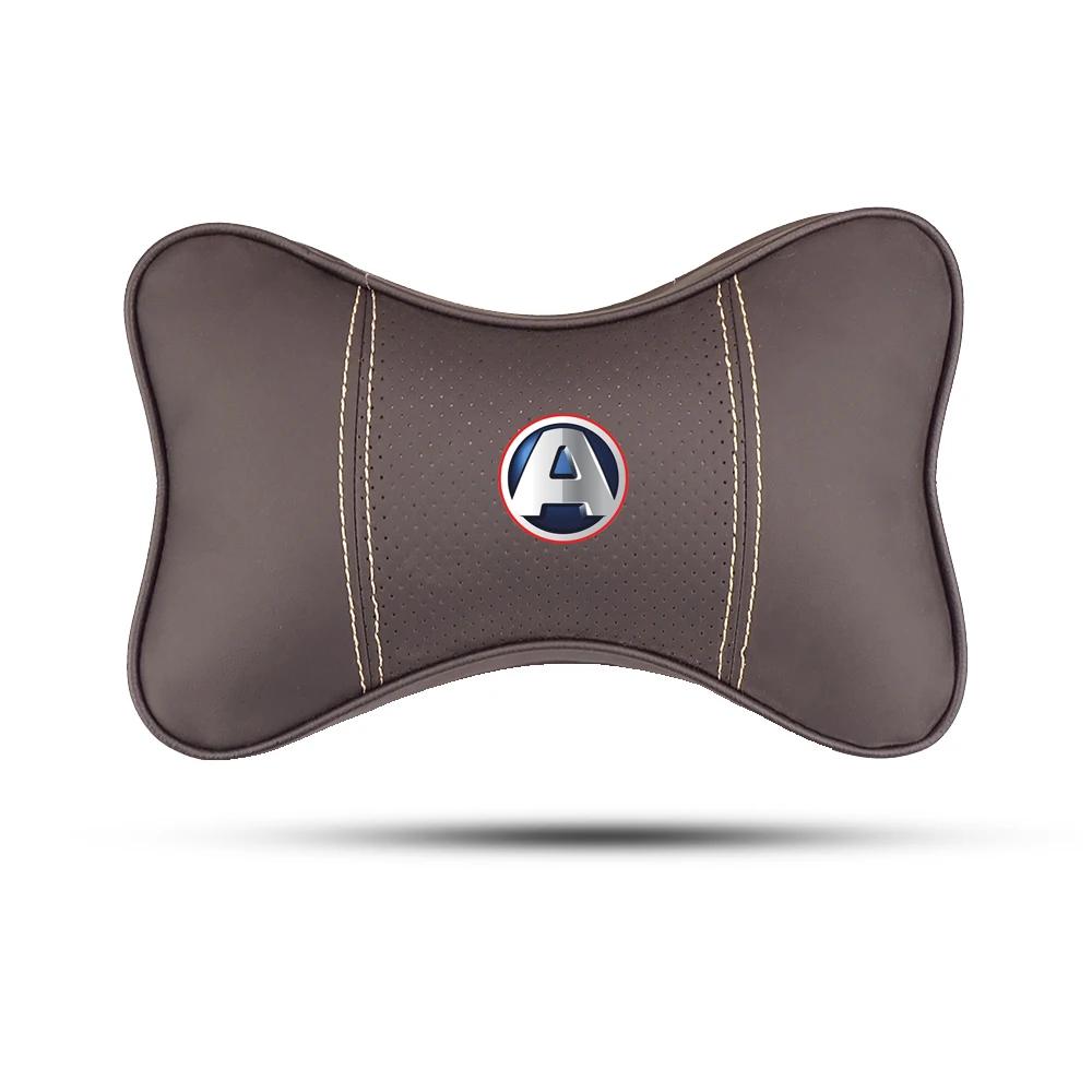 Car Seat Genuine Leather Headrest Neck Waist Pillow For Aixam MINAUTO CROSSLINE EAIXAM CROSSOVER MEGA CITY COUPE Car Accessories