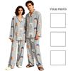 Unisex Long Sleeve Long Pants Pajama Set - Casual Loungewear Sleepwear for Men and Women