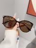 1Pc New Tortoiseshell Women's Sunglasses with Chain Temple Design, Sun Protection, Commuting Street Style, Stylish Look
