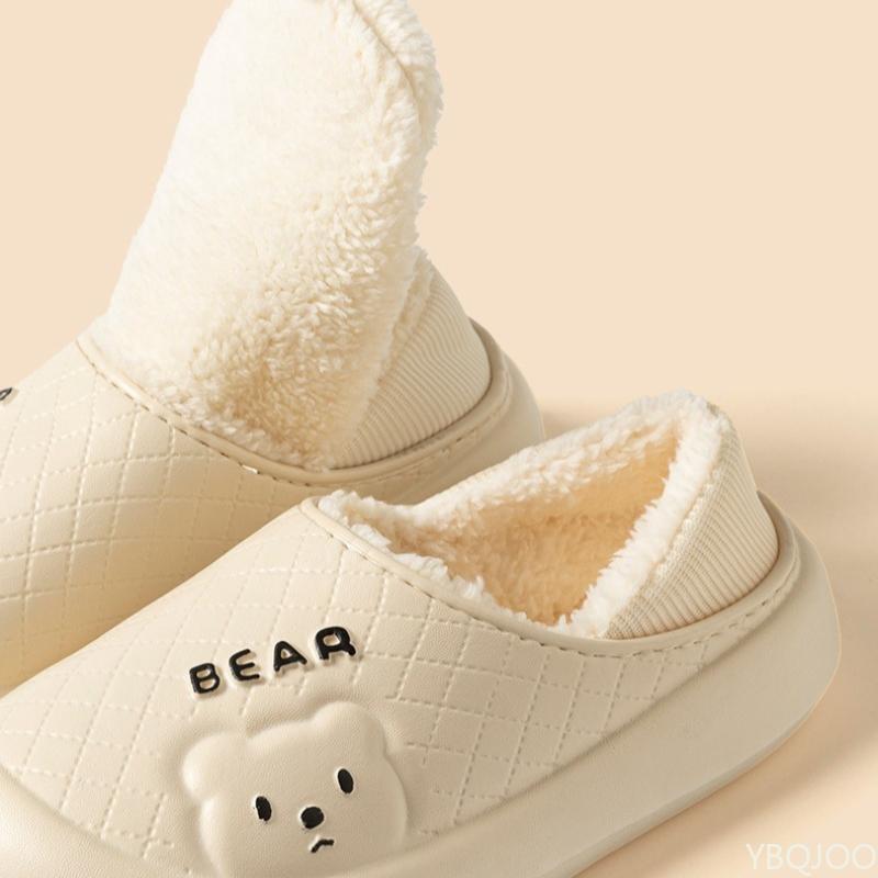 Fashion Women's winter new indoor sliding cotton shoes cute cartoon warm home shoes multifunctional fashionable daily cotton shoes