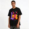 Love Heart Print Casual Tee For Women And Kids Pure cotton T-shirt