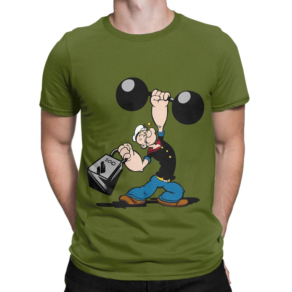 Ppopeye The Sailor Painting Funny 100 Cotton Tshirt Ppopeye Tops Tees For Unisex