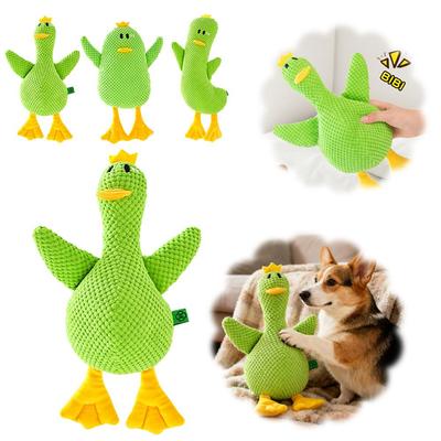 Dog Toy Plush Companion Sleeping Duck Bite Resistant Teeth Grinding Sound Relief Duck Sound Relieve Boredom Cat Pet Toy
