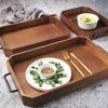 Food Trays Vintage Wooden Pallet Large Capacity Elegant Bread Tray Exquisite Eating Basket Kitchen