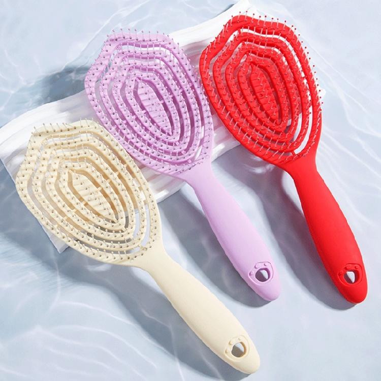 Lightweight Curved Detangling Brush Stylish Hairbrush for Women Hair Comb For Effortless Styling Wet and Dry Hairbrush