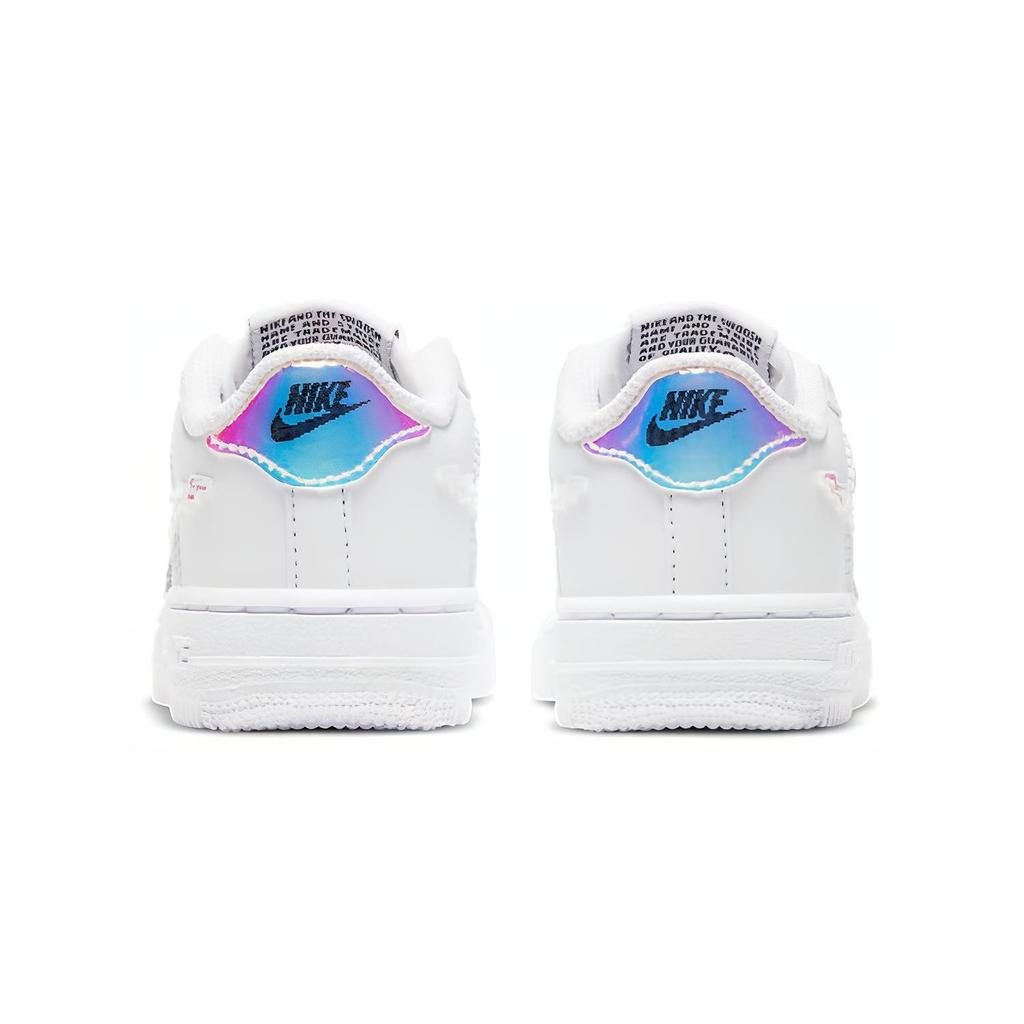Nike Air Force 1 LV8 Laser Abrasion Resistant Low top Skateboard Shoes White Infant And Toddler CW1582-100