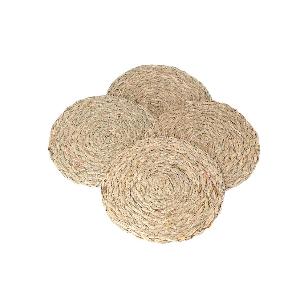 Corn Hull Handmade Dinner Kitchen Heat Insulation Home Table Pads Coaster Placemat Home Decor