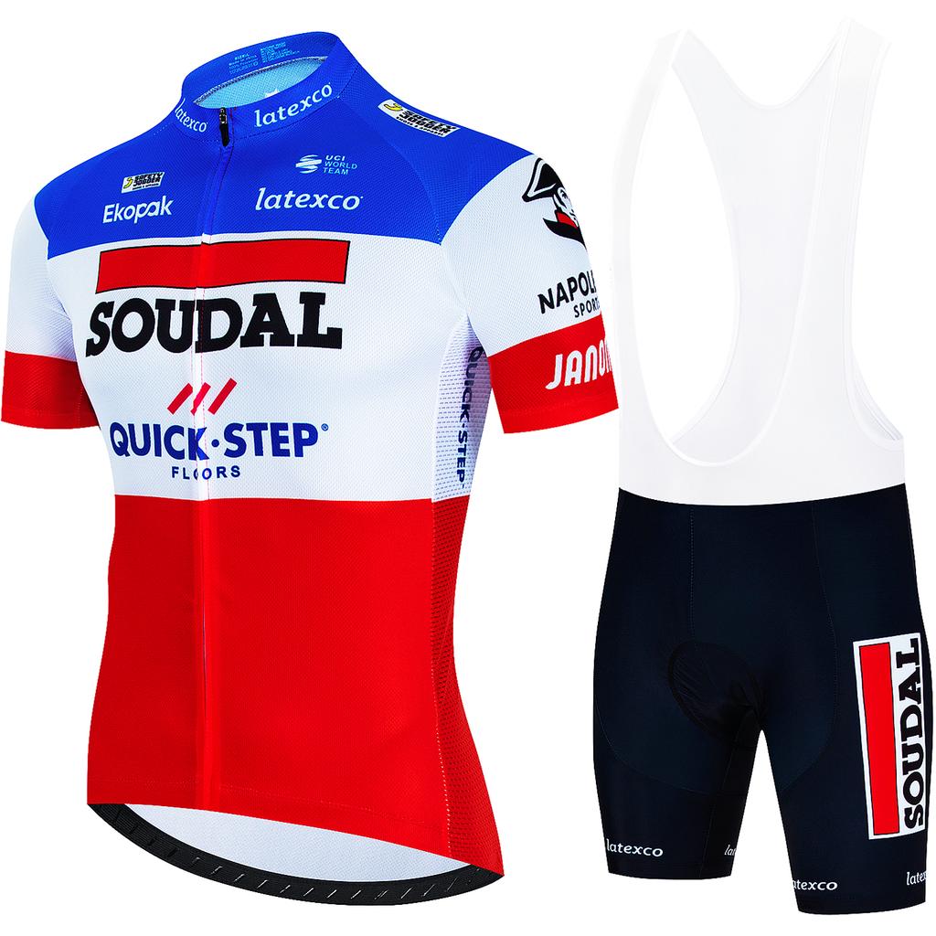 Heren Wielerkleding Set Quick Step Kleding 2026 Fietsen Kleding Zomer Fiets Jersey Fietsjas Man Lente Korte Broek Koersbroek