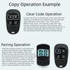 433Mhz Frequency RF Wireless Remote Control Learning Code 1 2 3 4Buttons Learning Code Transmitter Fixed Learning Code
