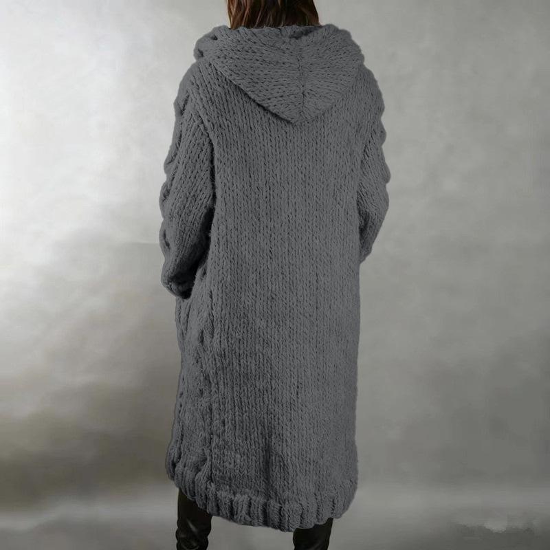 Europäischer & Amerikanischer Damen Plus Size Strickjacke Pullover Mantel - Neue Mode Strickwaren 2026