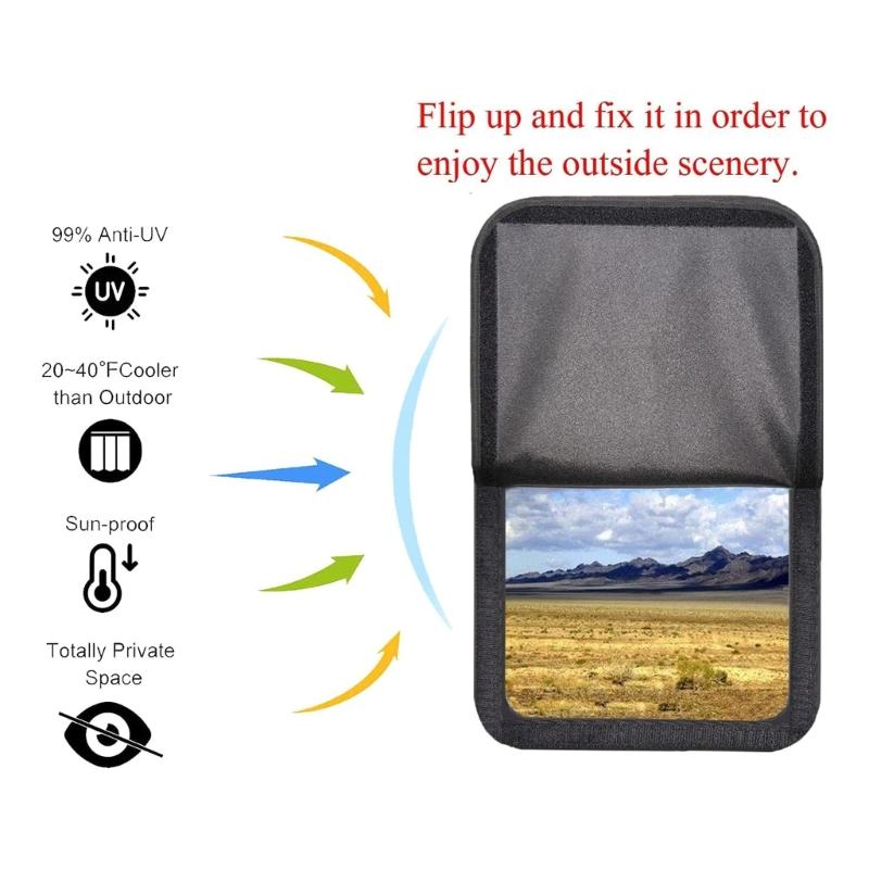 Car Window Shades for Baby 16''x25''  Sun Shade Blocker, Cling Window Cover Glares Shield and UV Rays Protections