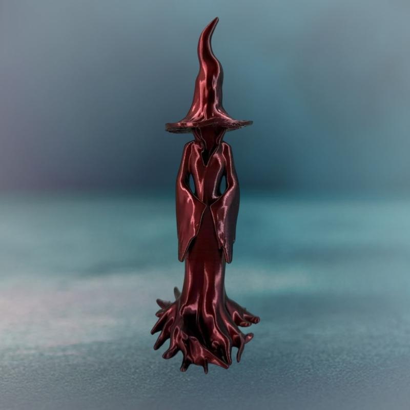 Mysterious Witch Figurine for Garden Porch Themed Display Dark Fantasy Ornament Lightweight Holiday Yard Decoration