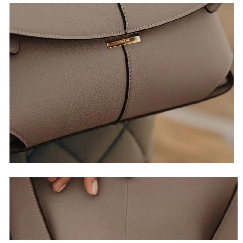 1PC Smile Bag French Bolingen Niche Leather Women's Bag Premium Folded Handbag Crossbody Bag Women's Bag