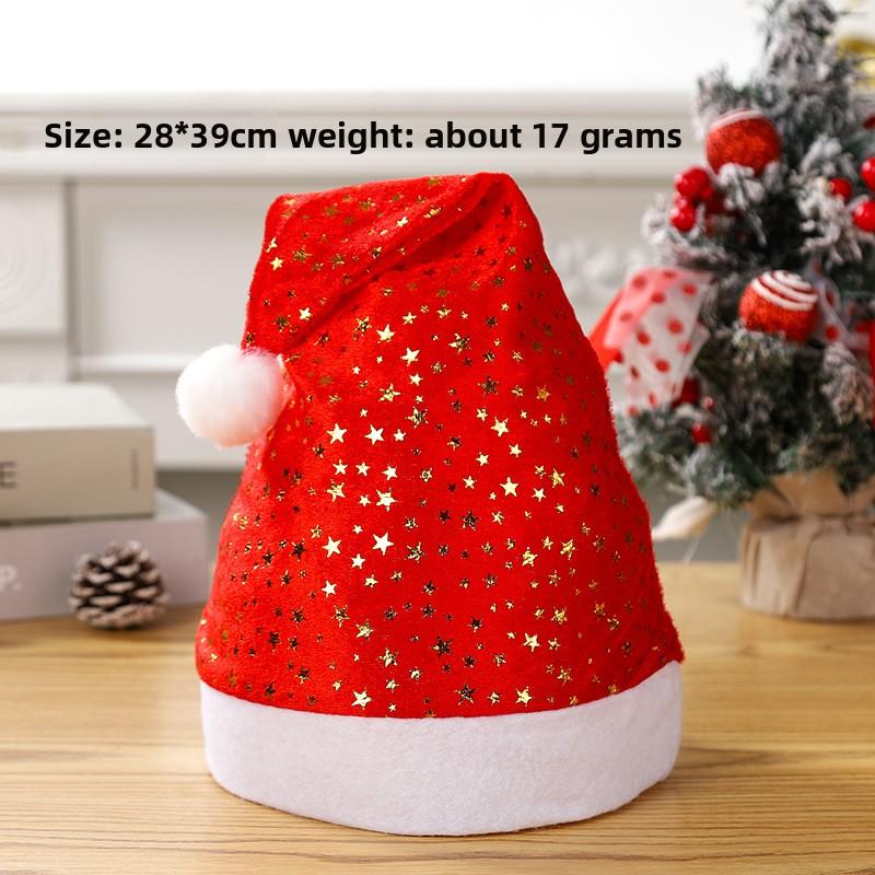 Christmas Decorations Christmas Hat Santa Claus Lamp Non-woven Hat Christmas Gift