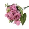 30cm 9 Head DIY Decor Home Ornament Wedding Party Decoration  Rose Bouquet Artificial Flowers  Silk Peony