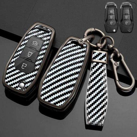 Zinc Alloy TPU Car Key Fob Case Cover For Ford F150 F450 Explorer Ranger Mustang