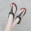 Fashion European And American Summer Sandals Comfortable Breathable And Fashionable Commuting Casual Flat Shoes One-Liner Elastic Band