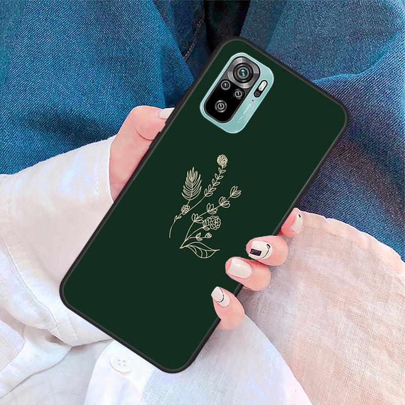 green aesthetic Case For Xiaomi Redmi Note 11 10 9 8 12 Pro Plus 9S 10S 11S 12S Cover For Redmi 12C 10 9 C Redmi Note 12S