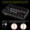 Mini 6-Channel Stereo Audio Mixer Musical Instrument Mixer Electric Wind/Electric Guitar/Electronic