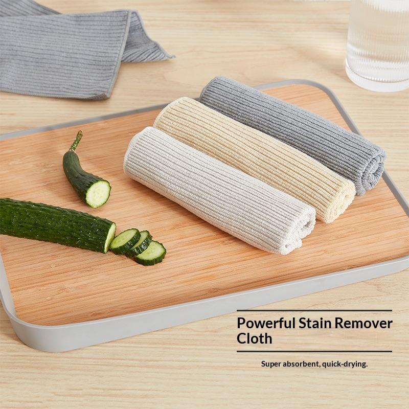 Strong Decontamination Rag, Kitchen Microfiber Rag, Home Dishcloth, Cleaning Cloth, Absorbent Scouring Cloth