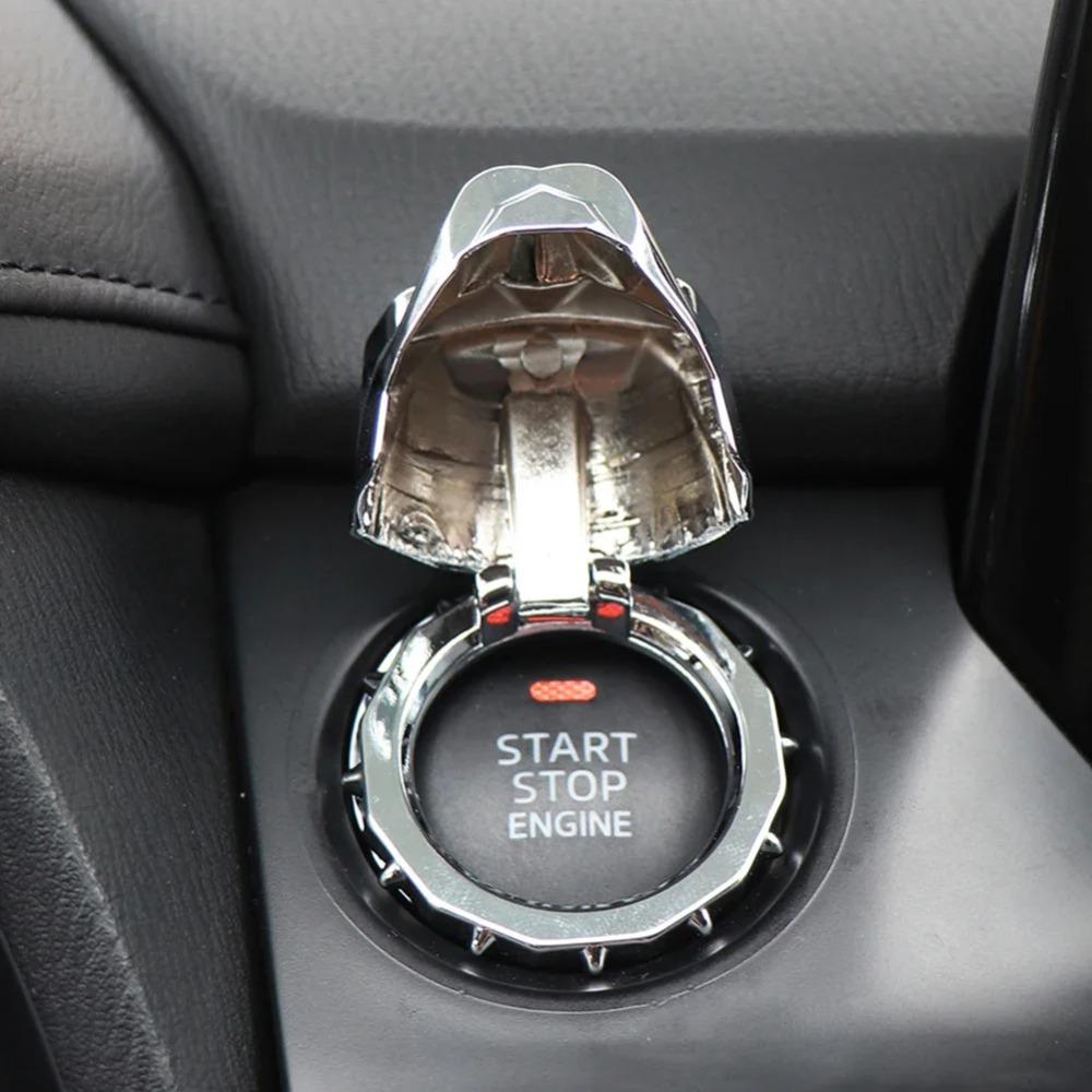 Creative Bulldog Design Push Button Ignition Cover One-Key Engine Start Stop Decorative Car Accessory