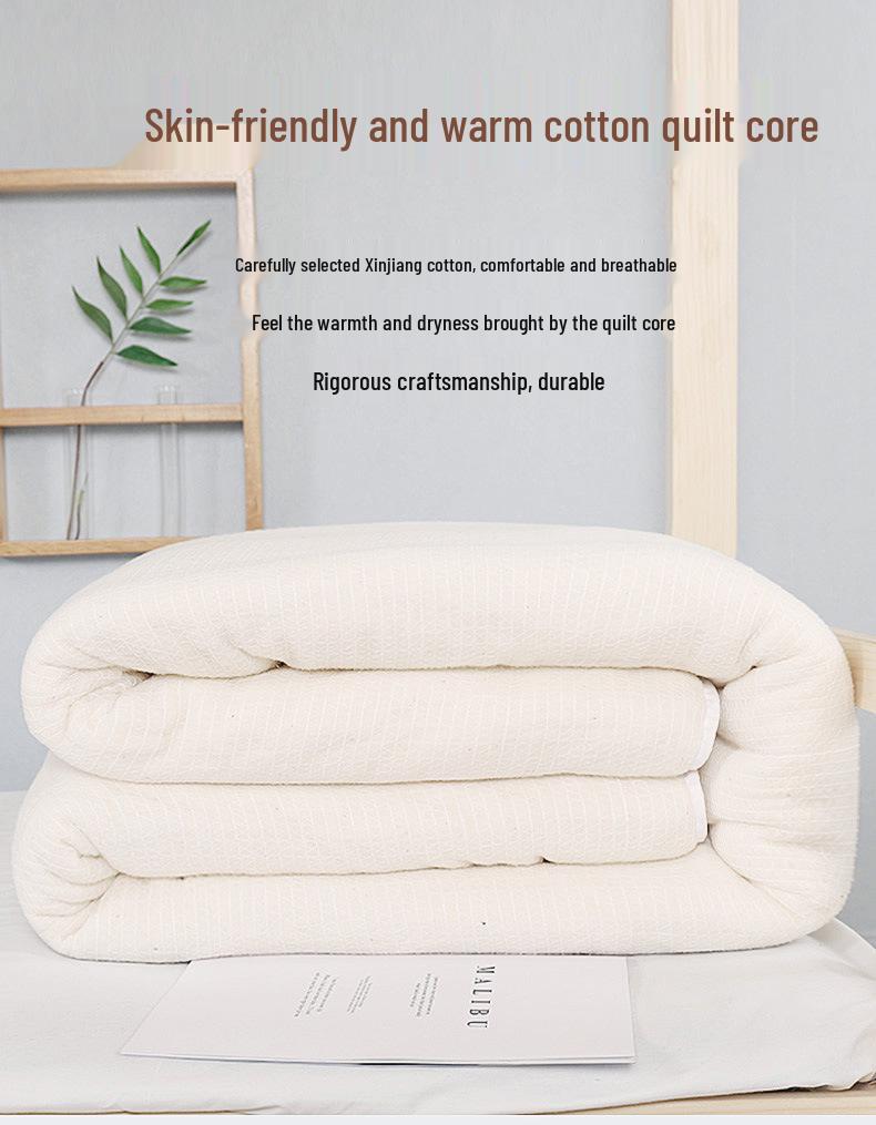 Xinjiang Long-Staple Pure Cotton Quilt for Dormitory - All-Season Single Person Spring/Autumn Use