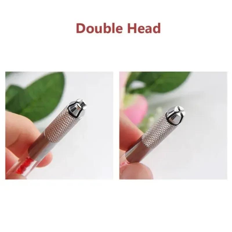 1 Pc Manual Double Head Crystal Tattoo Eyebrow Pen Permanent Makeup Eyebrow Pen Tools(Only Pen,Not Including Others)