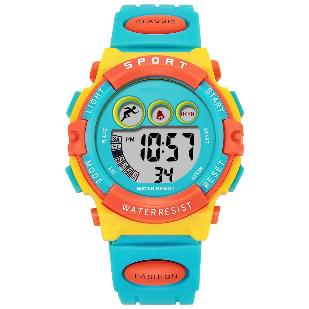 Waterproof Sport LED Digital Watches Electronic Watch for Kids Children Boys Girls Gifts