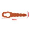 Blade Trimmer Blades 79x19mm Orange Color Plastic Replacement Parts Garden Hand Tools For Worx WG150/WG151/WG151