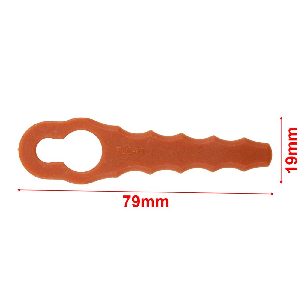 Blade Trimmer Blades 79x19mm Orange Color Plastic Replacement Parts Garden Hand Tools For Worx WG150/WG151/WG151